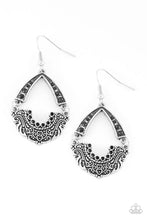 Load image into Gallery viewer, Royal Engagement- Black Earrings- Paparazzi Accessories
