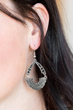 Load image into Gallery viewer, Royal Engagement- Black Earrings- Paparazzi Accessories
