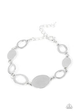 Load image into Gallery viewer, OVAL And Out - Silver Bracelet- Paparazzi Accessories

