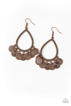 Load image into Gallery viewer, All In Good CHIME - Copper Earrings- Paparazzi Accessories
