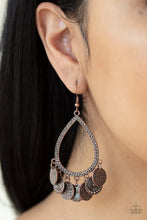 Load image into Gallery viewer, All In Good CHIME - Copper Earrings- Paparazzi Accessories
