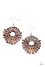 Load image into Gallery viewer, SPOKE Too Soon - Brown Earrings- Paparazzi Accessories

