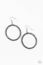 Load image into Gallery viewer, Spark Their Attention - Silver Earrings- Paparazzi Accessories
