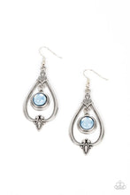 Load image into Gallery viewer, Ethereal Emblem- Blue Earrings - Paparazzi Accessories
