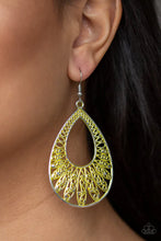 Load image into Gallery viewer, Flamingo Flamenco- Yellow Earrings- Paparazzi Accessories
