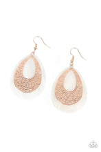 Load image into Gallery viewer, Bountiful Beaches- Rose Gold Earrings- Paparazzi Accessories
