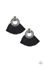 Load image into Gallery viewer, I Am Spartacus- Black Fringe Earrings- Paparazzi Accessories
