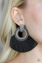 Load image into Gallery viewer, I Am Spartacus- Black Fringe Earrings- Paparazzi Accessories
