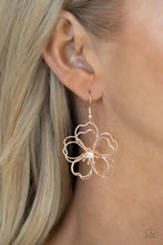 Load image into Gallery viewer, Petal Power - Rose Gold Earrings- Paparazzi Accessories
