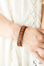 Load image into Gallery viewer, Wildflower Wayfarer - Orange Wrap Bracelet- Paparazzi Accessories
