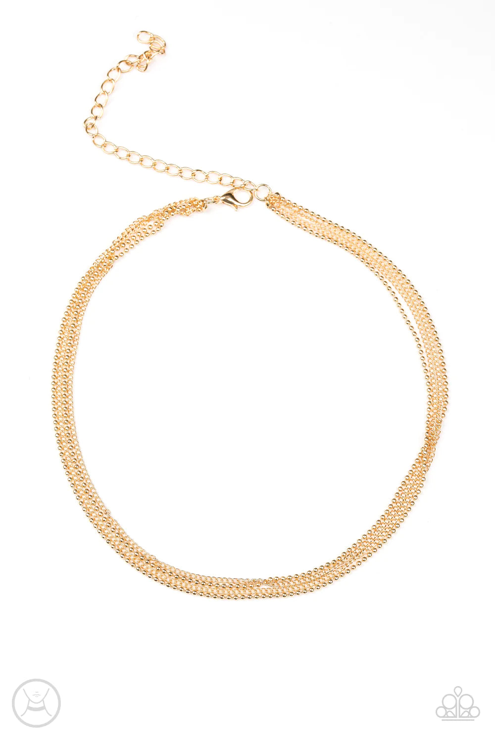 If You Dare- Gold Choker Necklace- Paparazzi Accessories