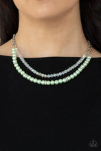 Load image into Gallery viewer, Parisian Princess- Green Necklace- Paparazzi Accessories
