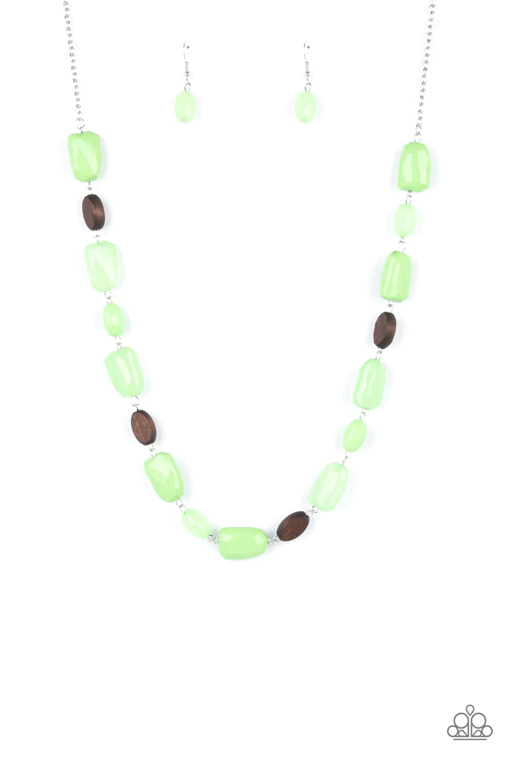 Meadow Escape- Green Necklace- Paparazzi Accessories