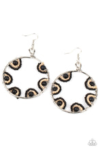 Load image into Gallery viewer, Off The Rim- Black Earrings- Paparazzi Accessories
