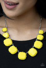 Load image into Gallery viewer, Prismatic Prima Donna- Yellow Necklace- Paparazzi Accessories
