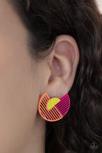 Load image into Gallery viewer, Just An Expression - Pink Earrings- Paparazzi Accessories
