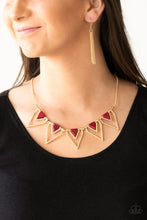 Load image into Gallery viewer, The Pack Leader- Red Necklace- Paparazzi Accessories
