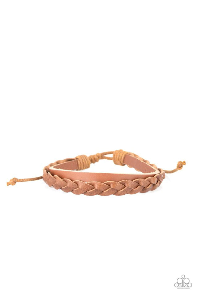 Homespun Harmony - Brown URBAN/UNISEX Bracelet- Paparazzi Accessories