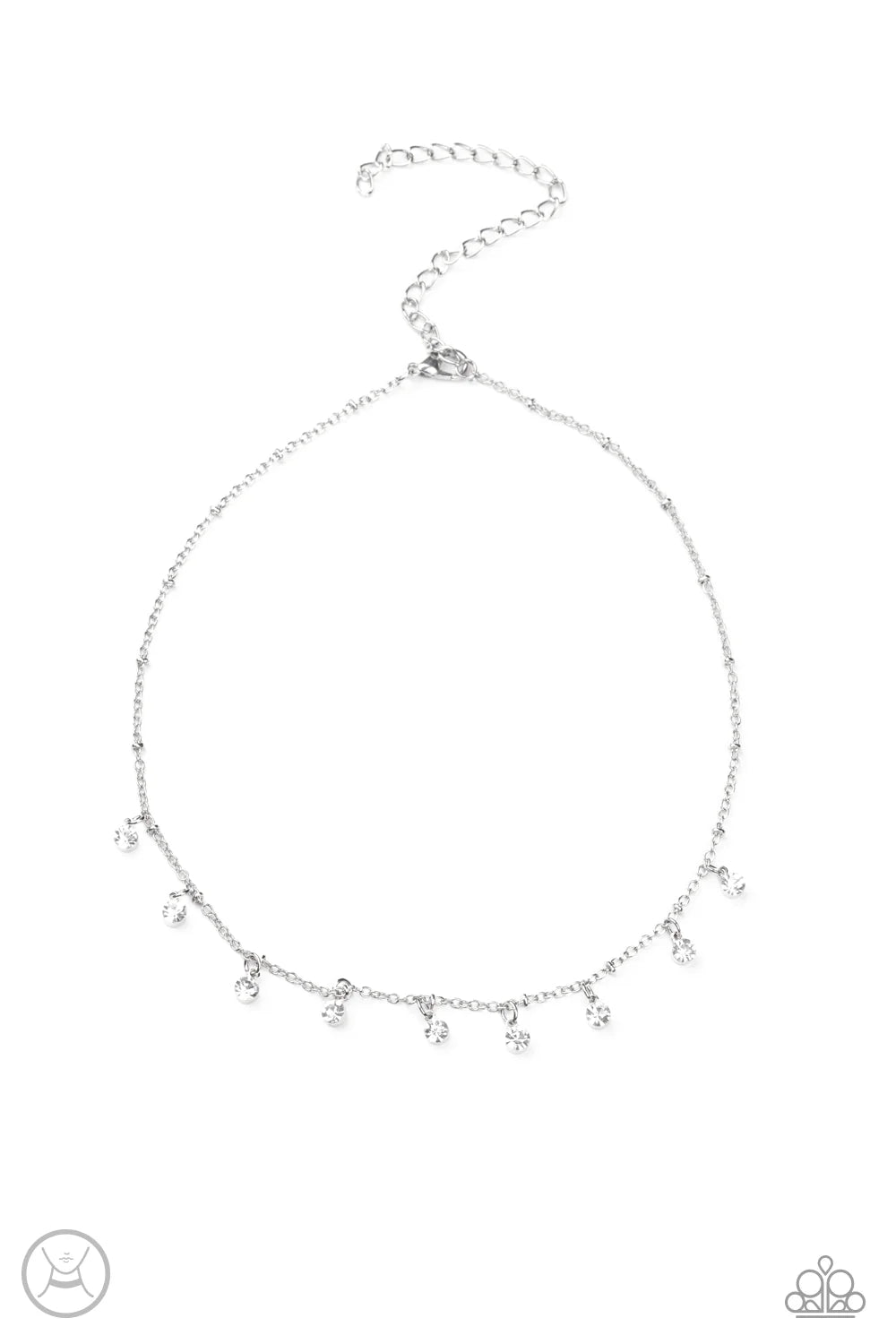 Dainty Diva- White Choker Necklace- Paparazzi Accessories