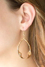 Load image into Gallery viewer, Twist Me Round- Gold Earrings - Paparazzi Accessories
