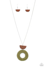 Load image into Gallery viewer, Homespun Stylist - Green Necklace- Paparazzi Accessories
