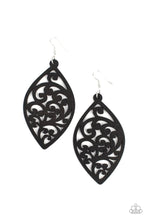 Load image into Gallery viewer, Coral Garden- Black Earrings- Paparazzi Accessories
