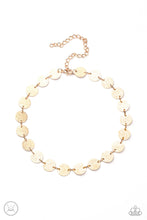 Load image into Gallery viewer, Reflection Detection- Gold Choker Necklace- Paparazzi Accessories
