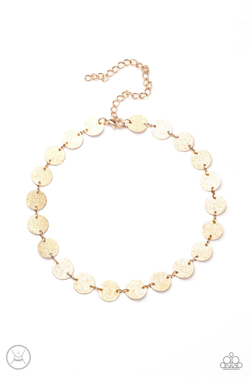 Reflection Detection- Gold Choker Necklace- Paparazzi Accessories