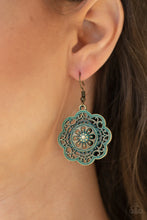 Load image into Gallery viewer, Western Mandalas - Brass Earrings- Paparazzi Accessories
