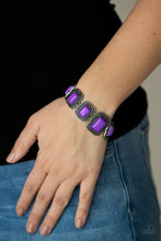 Load image into Gallery viewer, Retro Rodeo- Purple Bracelet- Paparazzi Accessories
