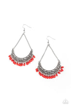 Load image into Gallery viewer, Orchard Odyssey - Red Earrings- Paparazzi Accessories
