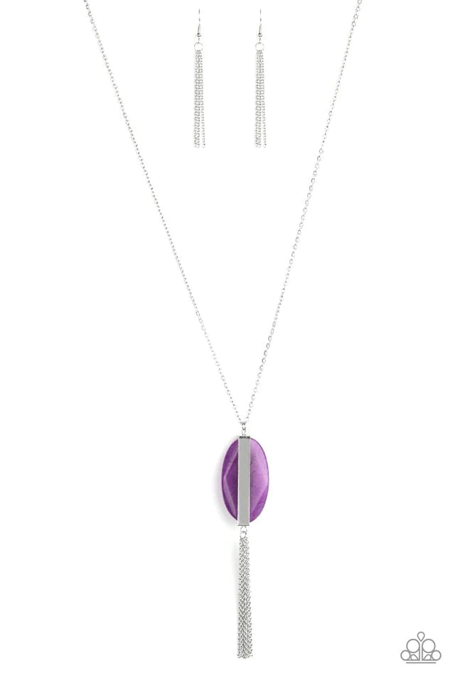 Tranquility Trend- Purple Necklace- Paparazzi Accessories