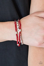 Load image into Gallery viewer, Hello Beautiful- Red Bracelet -Paparazzi Accessories
