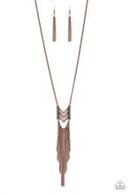 Load image into Gallery viewer, Point Taken - Copper Necklace- Paparazzi Accessories
