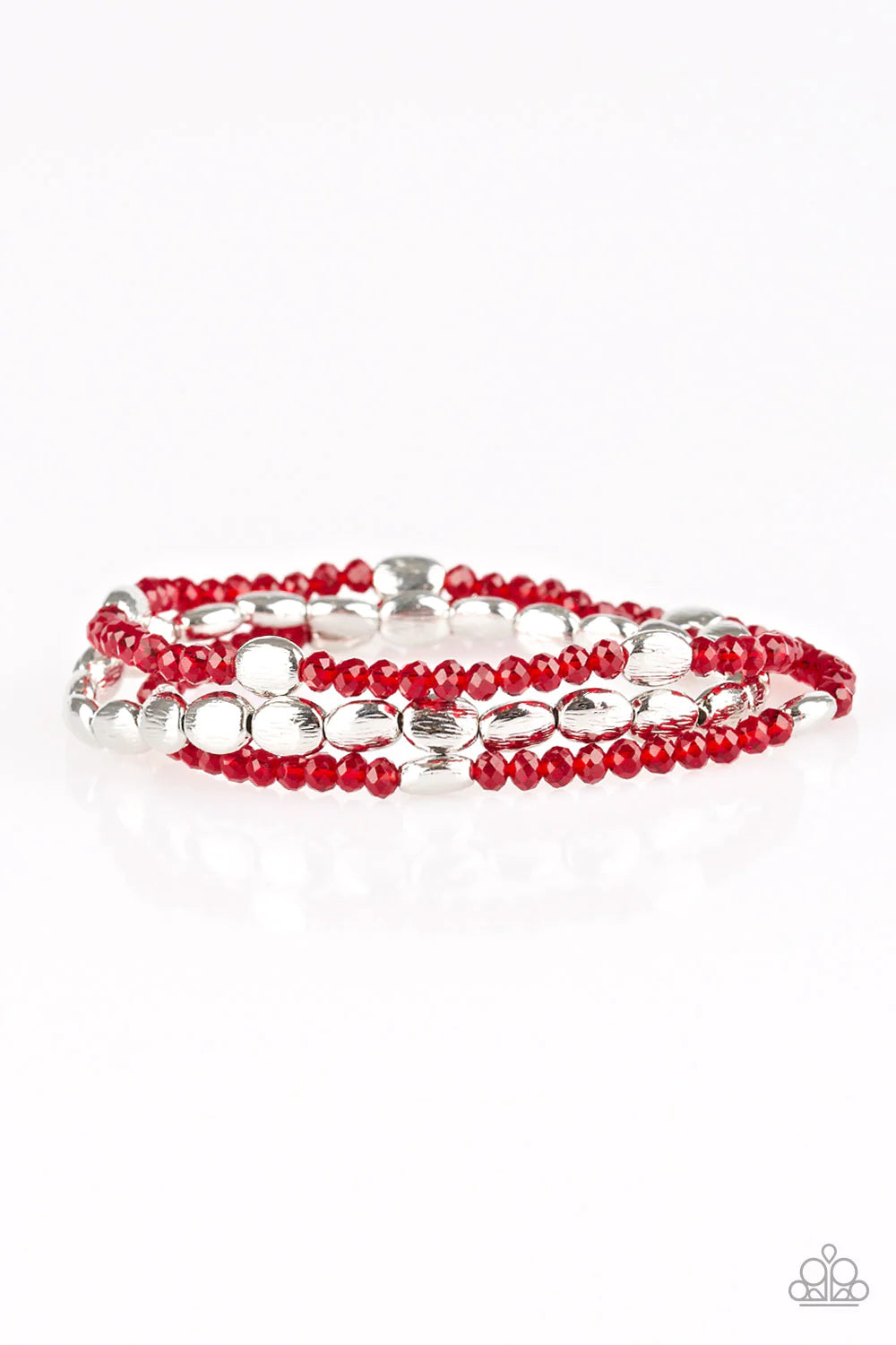 Hello Beautiful- Red Bracelet -Paparazzi Accessories
