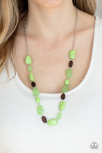 Load image into Gallery viewer, Meadow Escape- Green Necklace- Paparazzi Accessories
