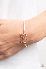 Load image into Gallery viewer, Did I FLUTTER? - Rose Gold Bracelet- Paparazzi Accessories
