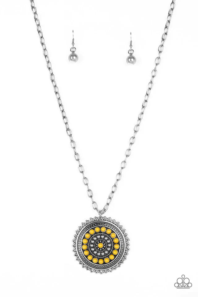 Lost SOL- Yellow Necklace- Paparazzi Accessories
