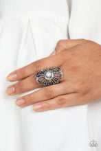 Load image into Gallery viewer, Adrift- White Ring - Paparazzi Accessories
