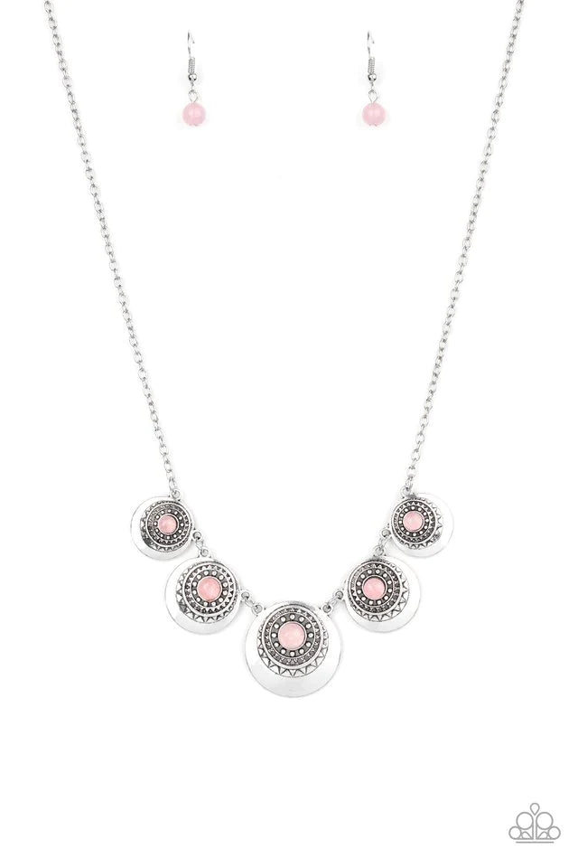 Solar Beam- Pink Necklace- Paparazzi Accessories