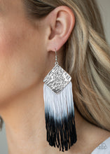 Load image into Gallery viewer, Dip The Scales- Black Ombré Fringe Earrings- Paparazzi Accessories

