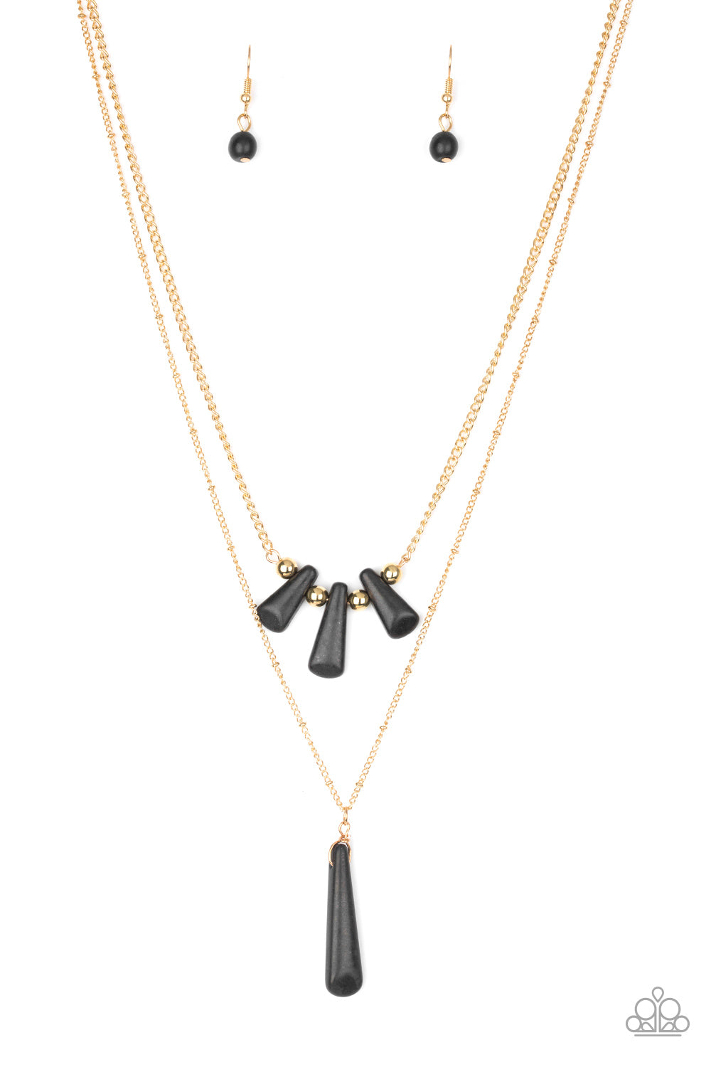 Basic Groundwork- Black Necklace- Paparazzi Accessories