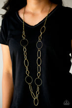 Load image into Gallery viewer, Perfect MISMATCH- Brass Necklace- Paparazzi Accessories
