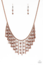 Load image into Gallery viewer, Rebel Remix - Copper Necklace- Paparazzi Accessories
