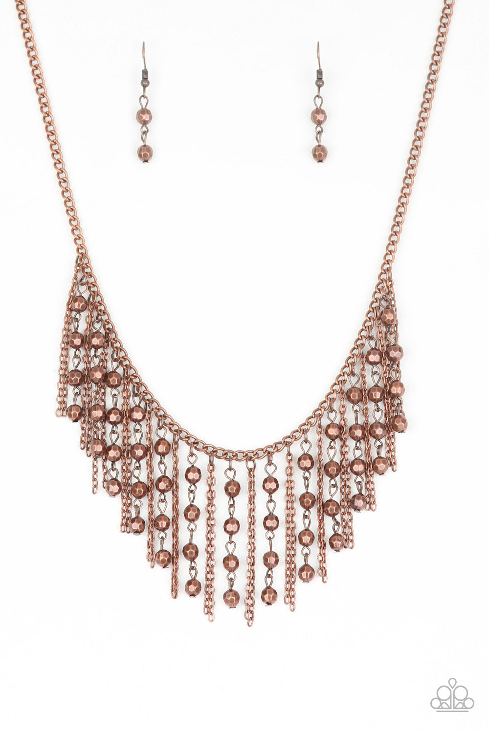 Rebel Remix - Copper Necklace- Paparazzi Accessories