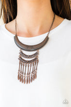 Load image into Gallery viewer, Eastern Empress- Copper Necklace- Paparazzi Accessories
