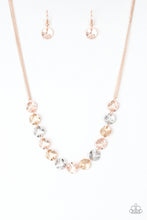 Load image into Gallery viewer, Simple Sheen - Rose Gold Necklace- Paparazzi Accessories
