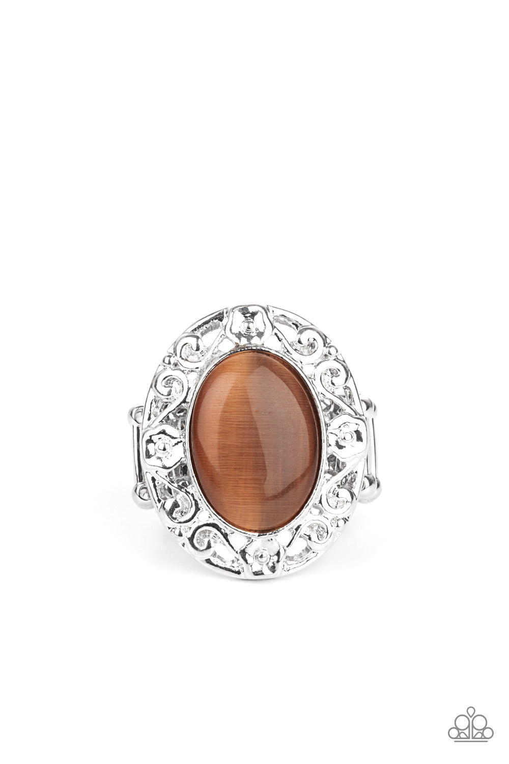 Moonlit Marigold - Brown Ring- Paparazzi Accessories