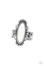 Load image into Gallery viewer, Leave No Trace - White Stone Ring- Paparazzi Accessories
