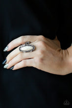 Load image into Gallery viewer, Leave No Trace - White Stone Ring- Paparazzi Accessories
